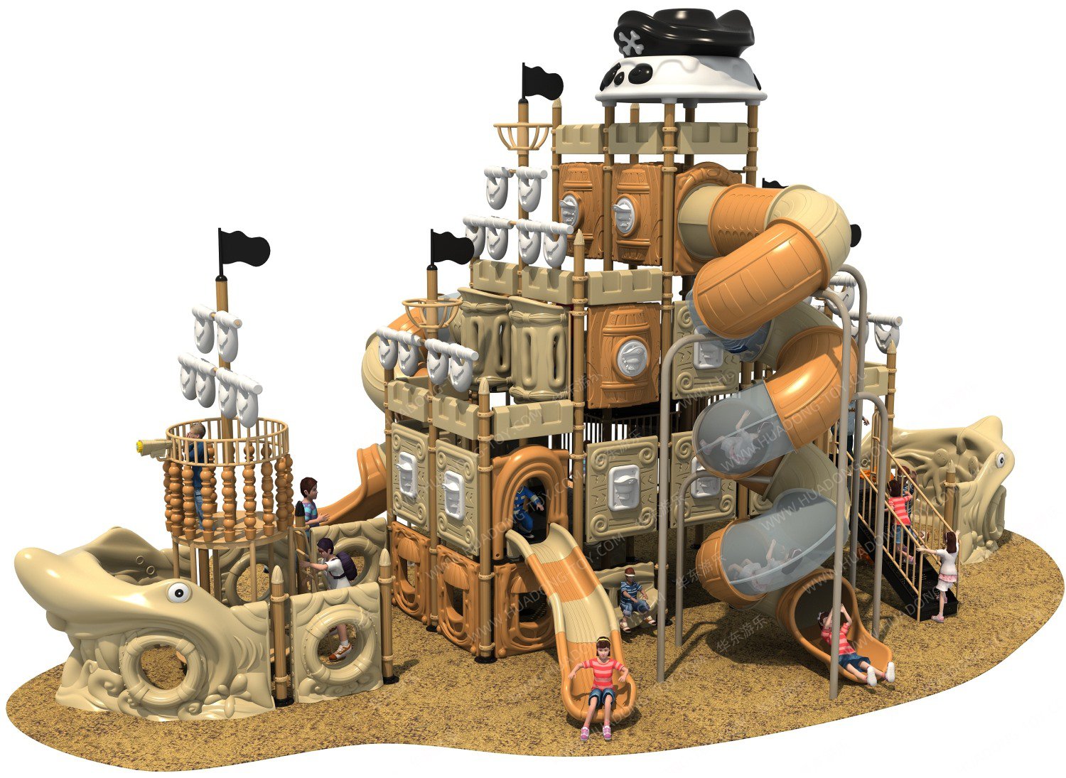 海盜船 HD-HDD005-兒童滑梯、