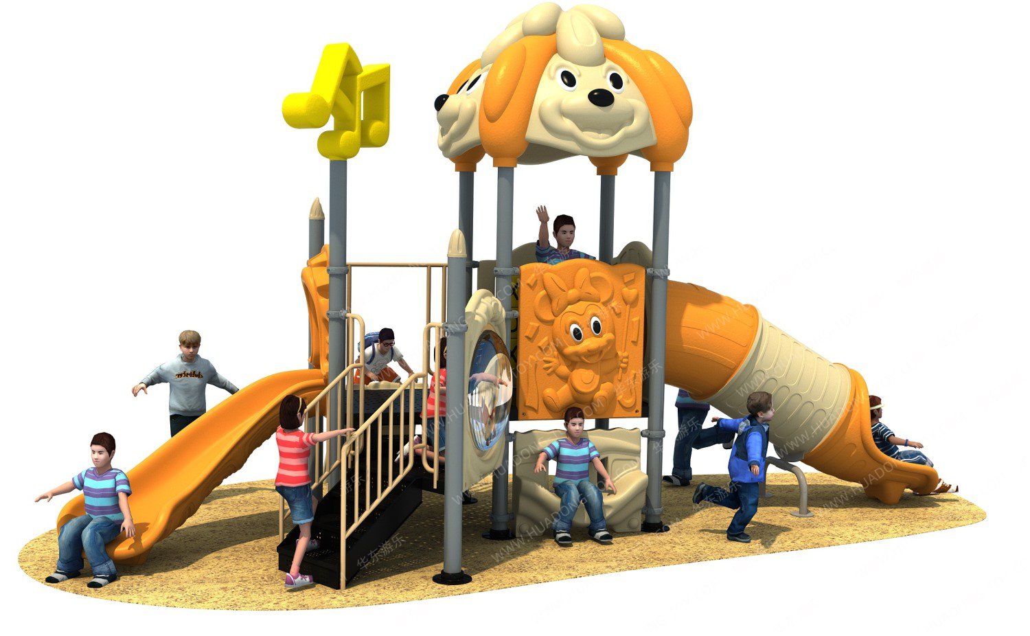 歡樂鼠 HD-HDL009-兒童滑梯、