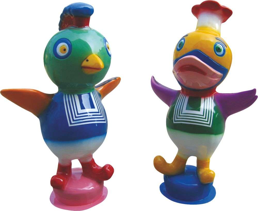 玻璃鋼產(chǎn)品 小鴨，小雞迎